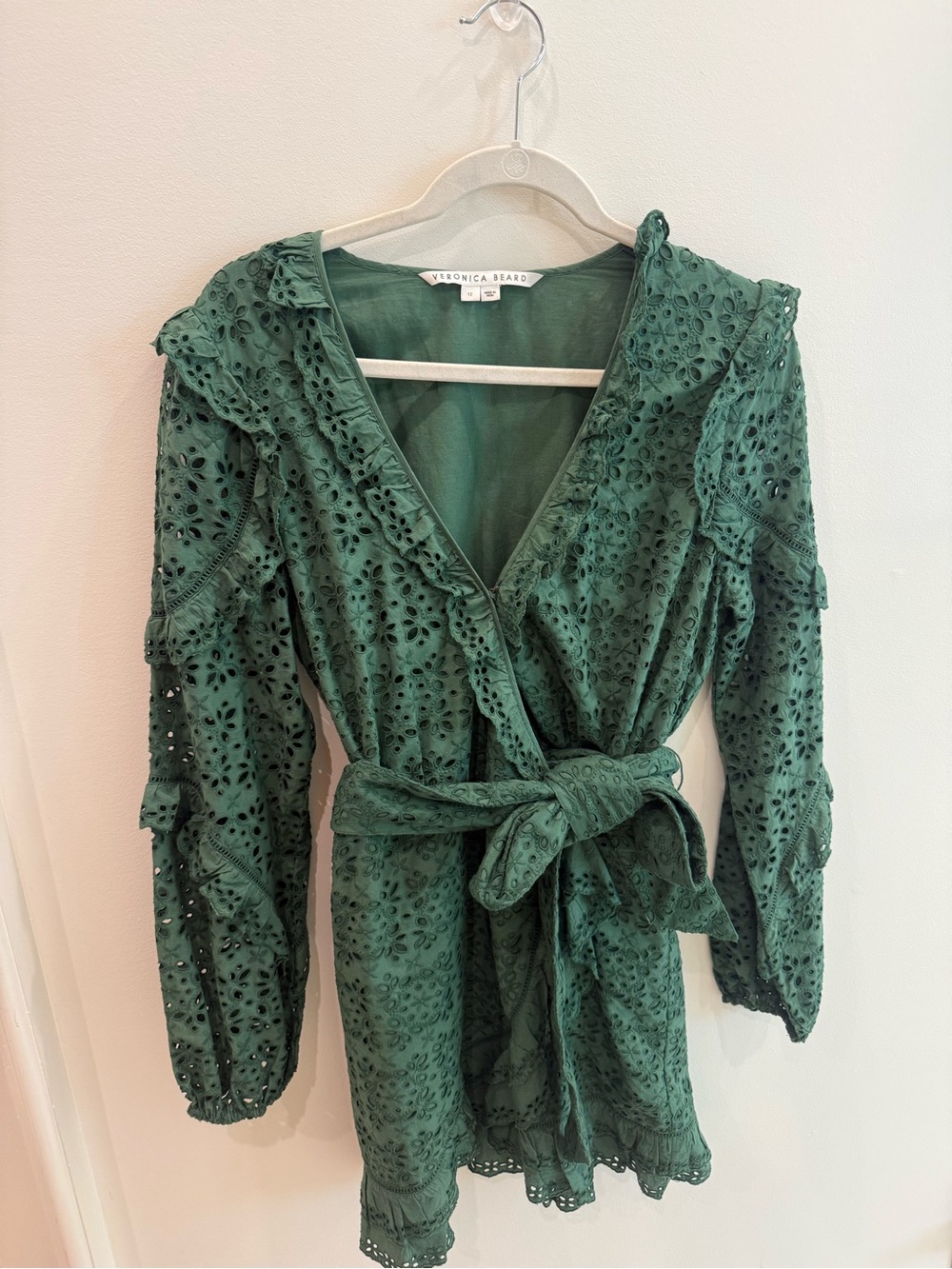 Veronica Beard Julia Dress in Green - Picture 2 of 4
